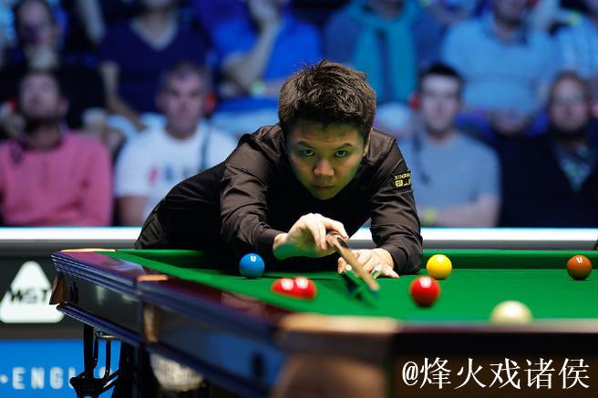 周跃龙4-2力克霍金斯 闯入斯诺克英格兰公开赛八强